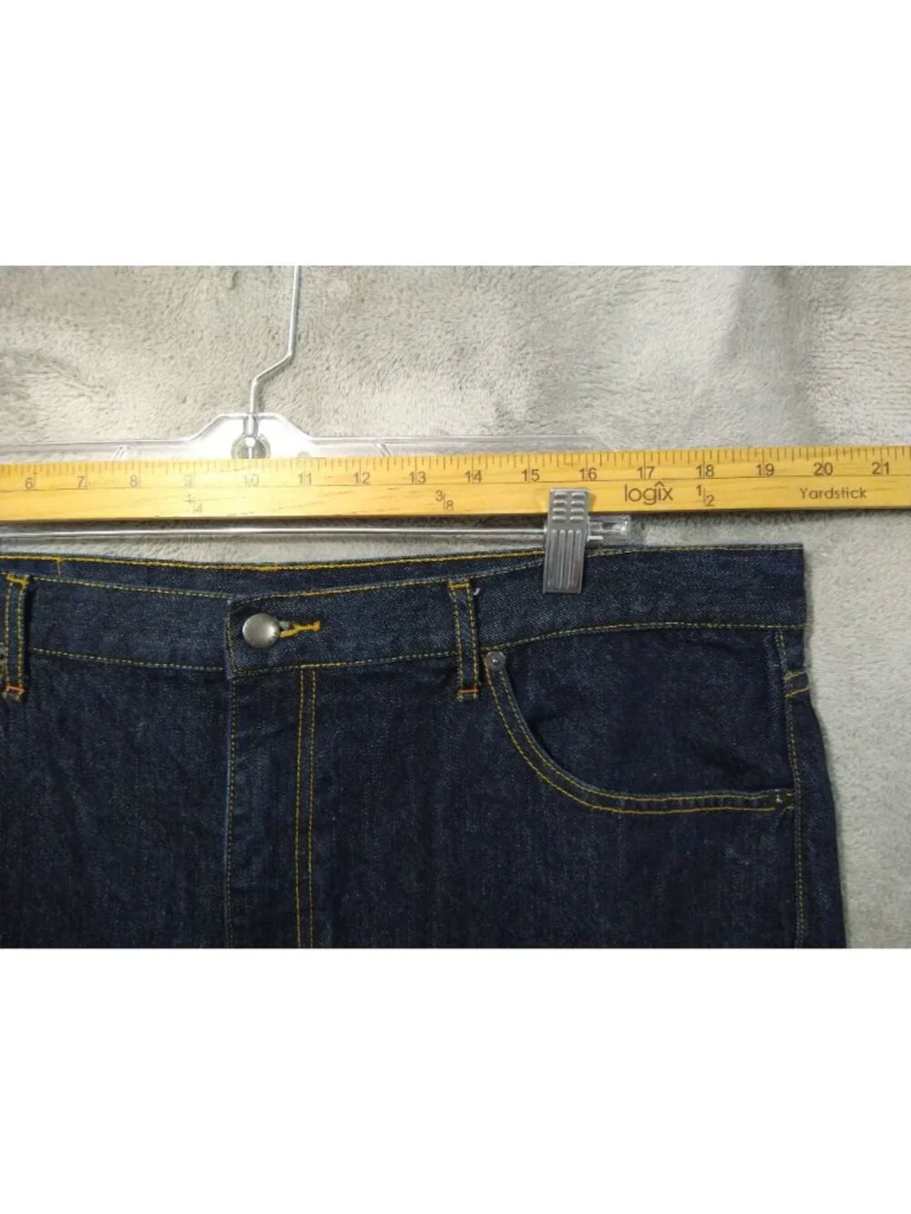 Beretta Jeans Mens 40x29 Blue Denim High Rise Straight Leg Vintage Dark Wash